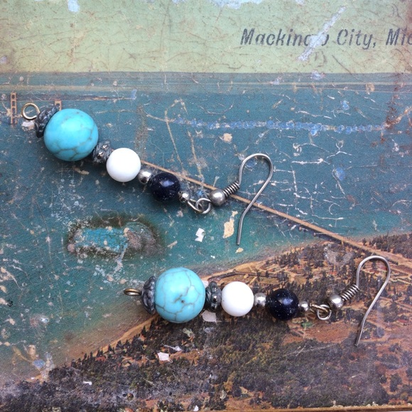 Stone Drop Earrings