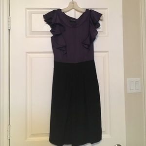 BCBG Purple and Black Dress
