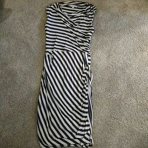 Anthropologie Given Then Gathered Column Dress