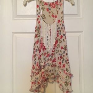 Free People Floral Tank