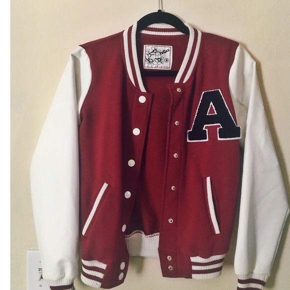 Reflex Red and White varsity "A" jacket