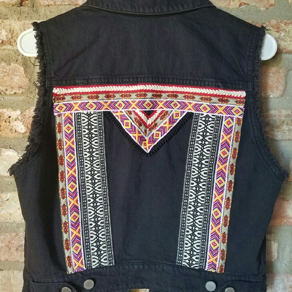 H&M Black Demin Vest - Picture 2 of 4