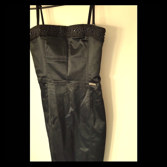 Elegant black Galliano evening dress