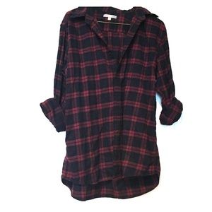 Flannel BF long sleeve button down shirt
