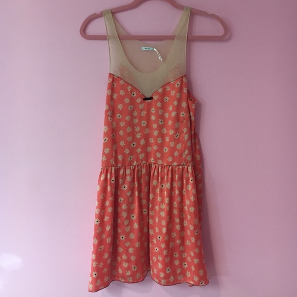 Kimchi Blue Silk Skater Dress - Picture 1 of 3