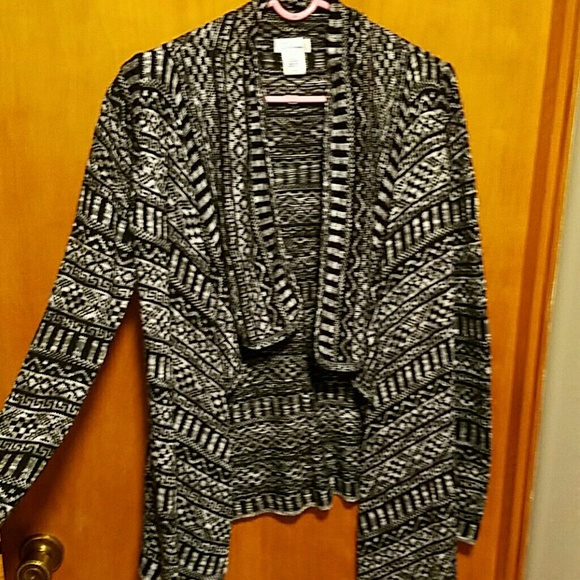 Beautiful grey&black boho cardigan! Size Small! - Picture 3 of 4