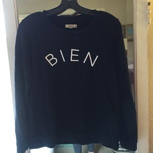 French Girl Chic Black Madewell Sweatshirt