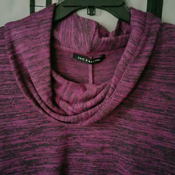 Sweater Cowl neck fusia/mauve - Picture 2 of 4