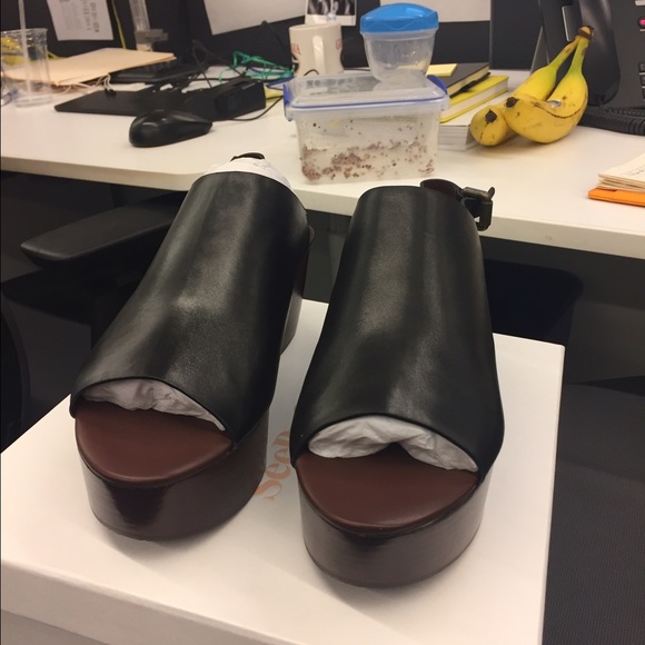 See by Chloe women's leather platform mule - Picture 2 of 4