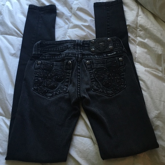 Miss Me Faded Black Skinny Jeans