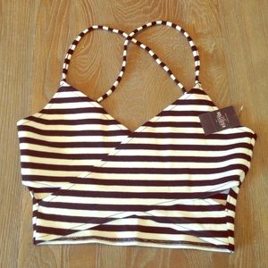 Striped crop top