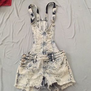 ⚡️🌸 Jean Suspenders & Shorts