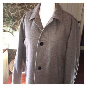 London Fog Pea Coat Wool Blend