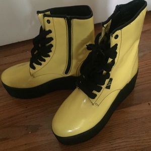 Yellow YRU Boots