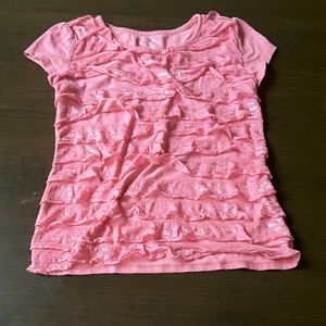 Pink blouse woth ruffles 12
