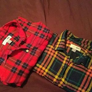 Red Plaid Boyfriend Shirt