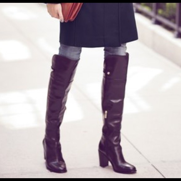 Louise et Cie Women's Black Over-the-Knee Boots
