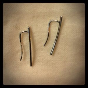 Metal Bar Drop Earrings