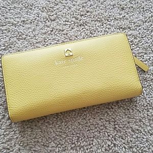 Yellow Kate Spade wallet