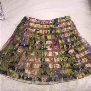 Pleated floral skirt from Zara