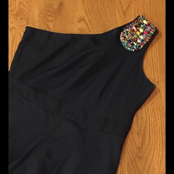 One Shoulder Beaded J. Luce Dress - Picture 2 of 3