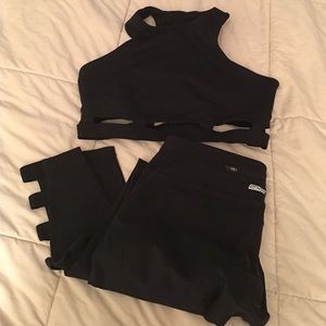 Express Sports Bra and Leggings Cut Out Set