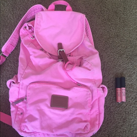 Pink backpack