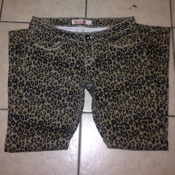 Fergalicious Cheetah Print Jeans - Picture 1 of 1