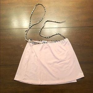 Burberry light pink bathing suit cover up