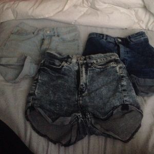 Divided Bundle High Waisted Shorts