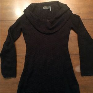 Guess see through crochet cowl neck long sweater