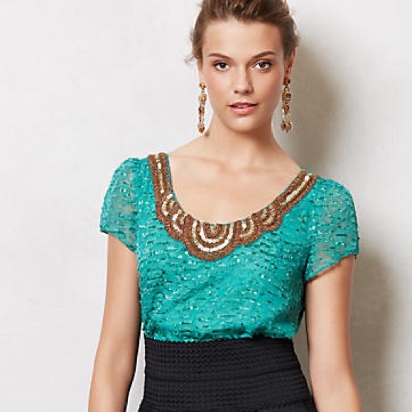 Anthropologie Carcanet Blouse size 8