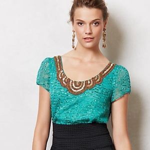 Anthropologie Carcanet Blouse size 8