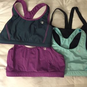 Lot of Champion sports bras