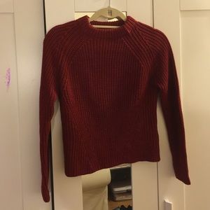 Zara Long Sleeve Mock Neck Cropped Sweater