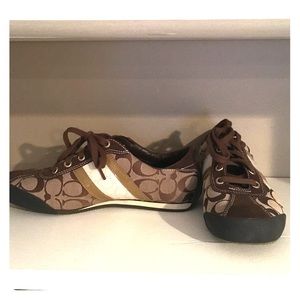 Authentic Tan Coach Athletic shoe