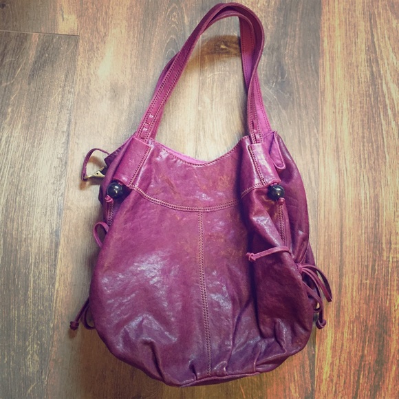 Lucky Brand Purple Leather Purse