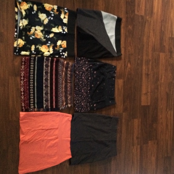6 mini skirts (urban outfitters, nollie, forever)