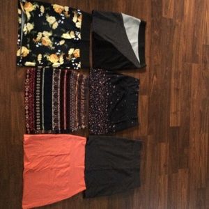6 mini skirts (urban outfitters, nollie, forever)