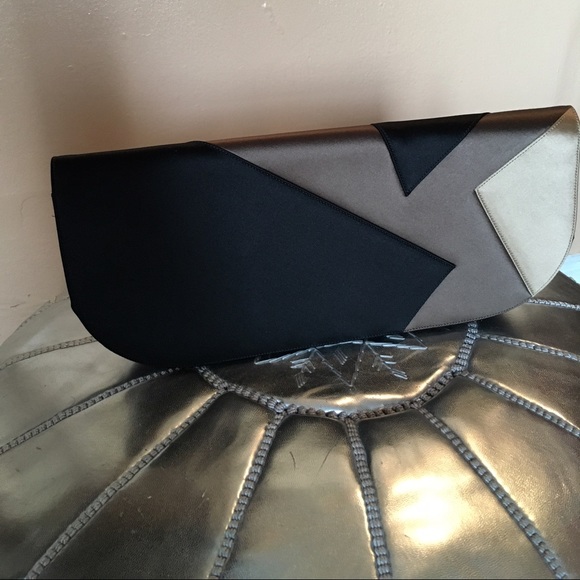 Renaud Pellegrino Large Multicolor Satin Clutch - Picture 2 of 16