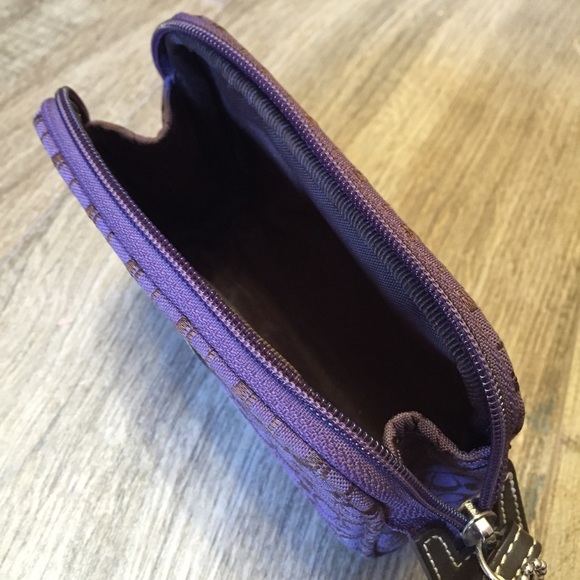 Purple Coach Cosmetic Bag - Picture 2 of 3