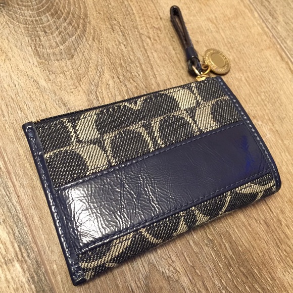 Blue Coach Small Wallet