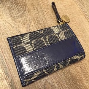 Blue Coach Small Wallet