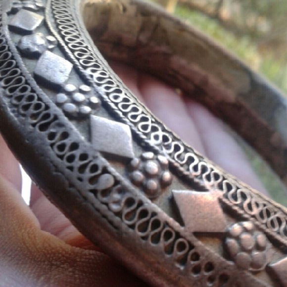 Boho Festival Yemeni Vintage Silver Bracelet