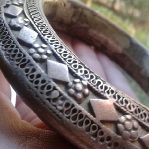 Boho Festival Yemeni Vintage Silver Bracelet