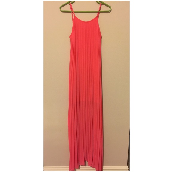 Peach long dress