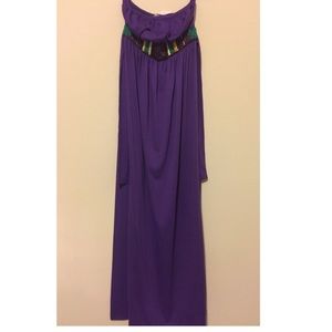 Purple maxi dress