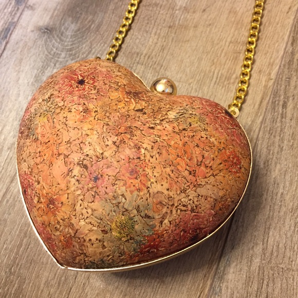 Cork Heart Crossbody Purse