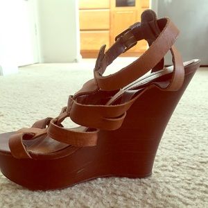 Steve Madden Cognac Wedges