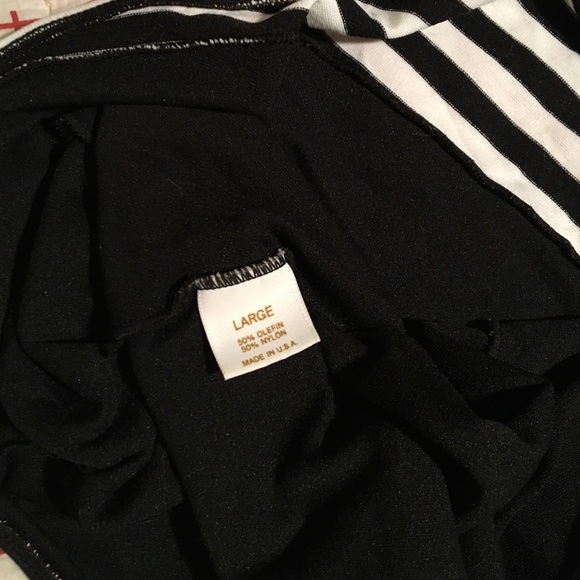 *SOLD* Vintage Striped BB Leotard - Picture 6 of 6